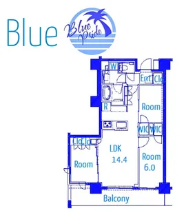 ディームス横濱青木町【10階】の間取り