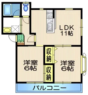 グリーンタウン【1階】の間取り
