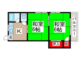 コーポ山野辺【2階】の間取り