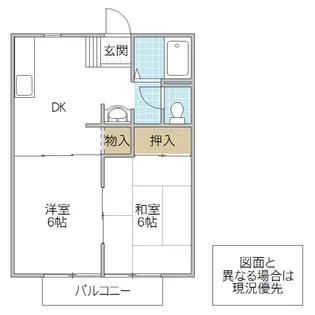 サンビレッジ大宮 B棟【2階】の間取り