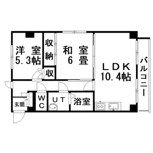 WINDIA仲浜【6階】の間取り