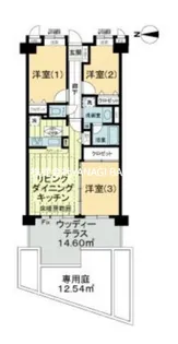 ライオンズタワー片瀬江ノ島【1階】の間取り