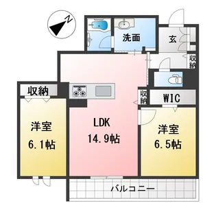 アンビエラ八事【3階】の間取り