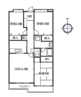 プレイス・アイズ【2階】の間取り