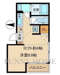 フローレンス羽根木【3階】の間取り