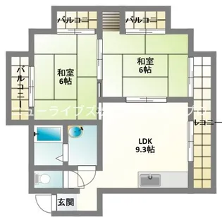ベルメゾンエム(ベルメゾンM)【5階】の間取り