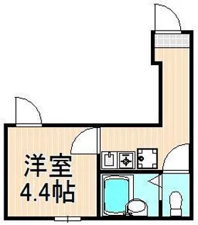 シャンテ谷在家【2階】の間取り