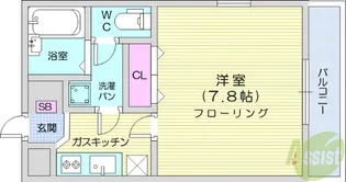 米ヶ袋ベルサンテ【2階】の間取り