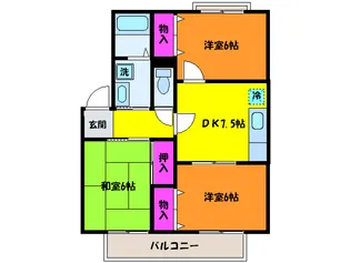 ファミ-ルハイツ【2階】の間取り