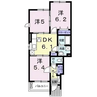 ノービレアビターレ A【1階】の間取り