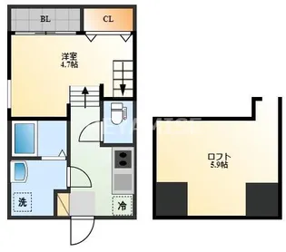MODERN PALAZZO 戸石BRILLER【2階】の間取り