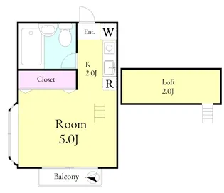 サンライクハイツ【2階】の間取り