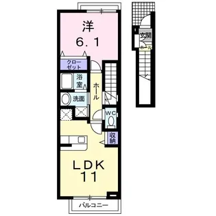 フラン・ベル【2階】の間取り