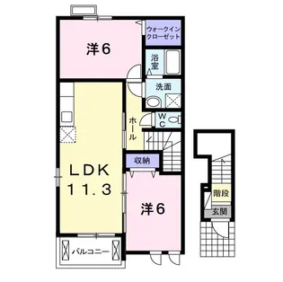 エクセレント・ネサキ G【2階】の間取り