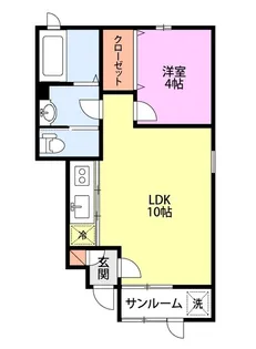 フィーデル上大川前【1階】の間取り