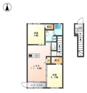 ソレアード・惣社【2階】の間取り