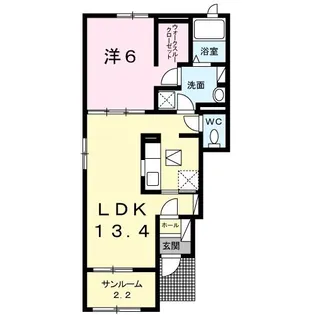 ハピネス【1階】の間取り