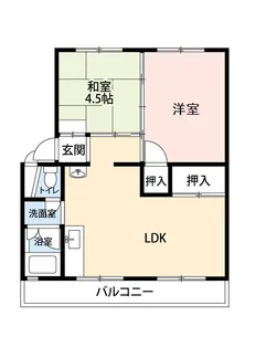 公社賃貸SMALIO 牧野B【5階】の間取り