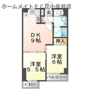 グリーンヒルズ【3階】の間取り