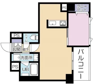 コンフォートスクエア川崎【4階】の間取り