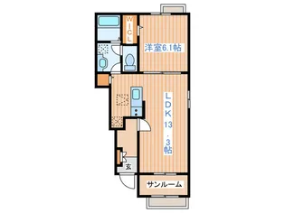 塩釜小松崎弐番館【1階】の間取り