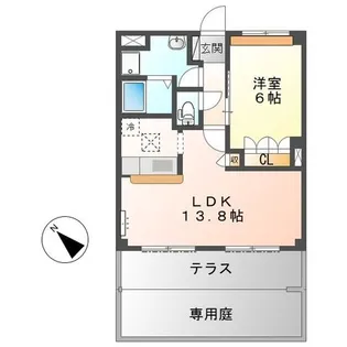 モンシェリー【1階】の間取り