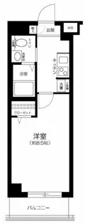ジーベック京急蒲田【4階】の間取り