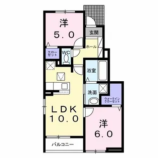 オーブ・レジェール【1階】の間取り