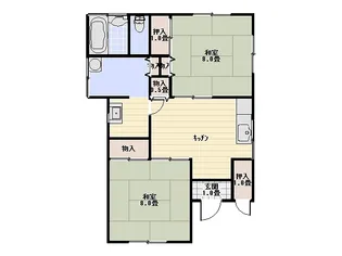 テラス津久井浜【1階】の間取り