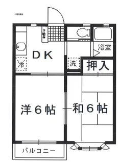 エスポアール新羽B棟【2階】の間取り