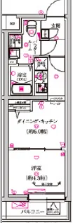 レガリス武蔵小山【3階】の間取り