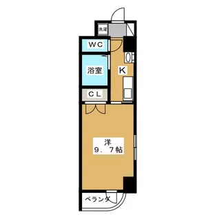 HF久屋大通レジデンス【9階】の間取り