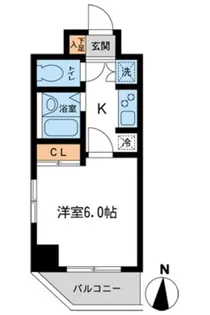 グローバン森下【4階】の間取り