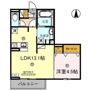 SOLUTIONS IX (ソリューションズナイン)【2階】の間取り