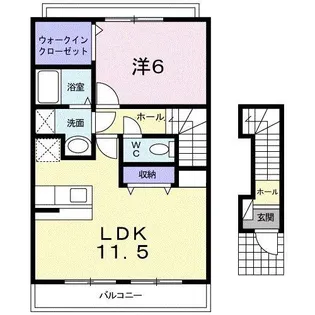ベル・アンジュE棟【2階】の間取り