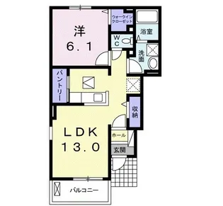 コリーヌメゾン【1階】の間取り