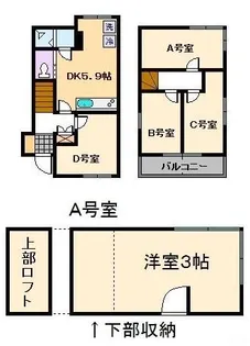 【女性限定】SRオークラ清澄白河【2階】の間取り
