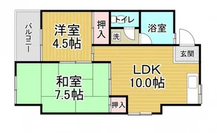第1吉岡ビル【4階】の間取り
