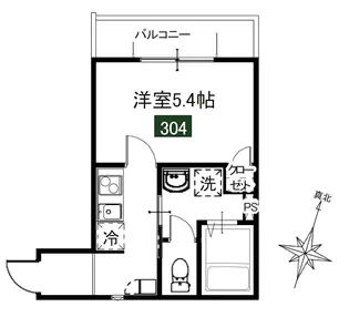 MELDIA堀之内3丁目【3階】の間取り