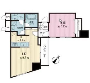 カテリーナ代々木プレイス【13階】の間取り