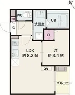 Jack koyoII【1階】の間取り