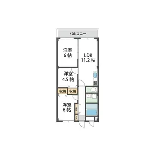 パークヒルズ【1階】の間取り