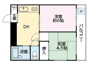 ハイタウン新丸子No.2【1階】の間取り