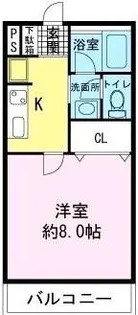 R-1 TOKURA【3階】の間取り