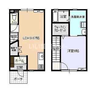ビオラ木津B棟の間取り
