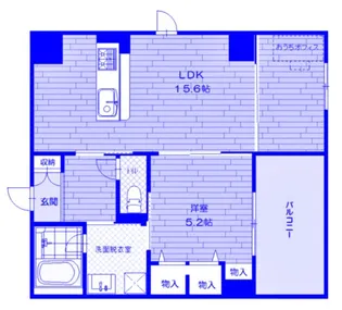 松本屋アパートメント【6階】の間取り