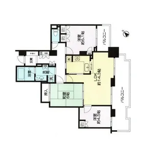 サン・ステージ緑園都市東の街3番館【6階】の間取り