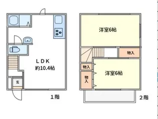 ツインカーサ【1階】の間取り