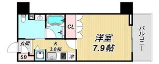 ベルファース尼崎【3階】の間取り