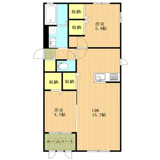 HEM FIKA【2階】の間取り